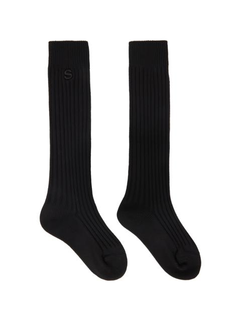 sacai Black Rib Socks