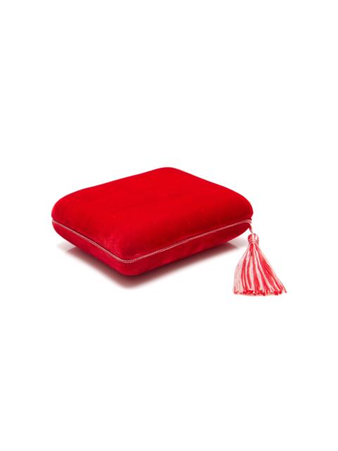 SOPHIE BILLE BRAHE Lily Rouge Velvet Jewelry Case red
