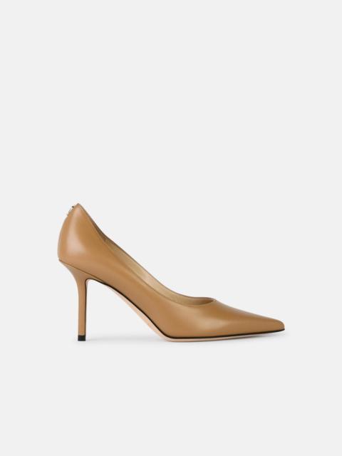 'LOVE 85' BEIGE LEATHER PUMPS