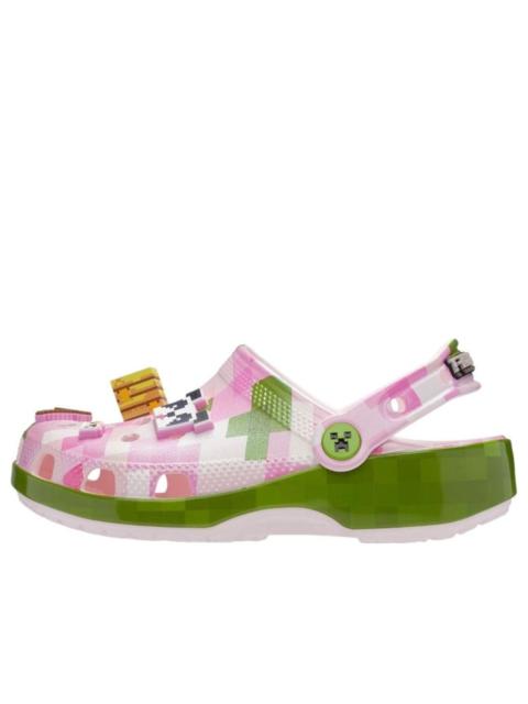 crocs (GS) Crocs Classic Clog Minecraft Cherry Blossom 'Pink Green' 214152-90H