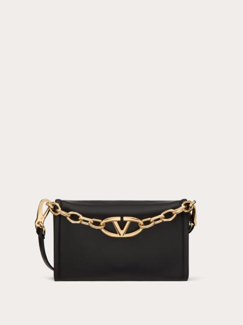 VLOGO CHAIN CLUTCH BAG IN NAPPA LEATHER WITH CHAIN