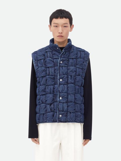 Bottega Veneta Intrecciato Denim Gilet