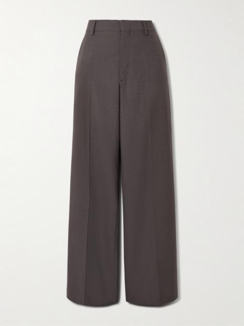 JW Anderson Grain De Poudre Wool Wide-leg Pants