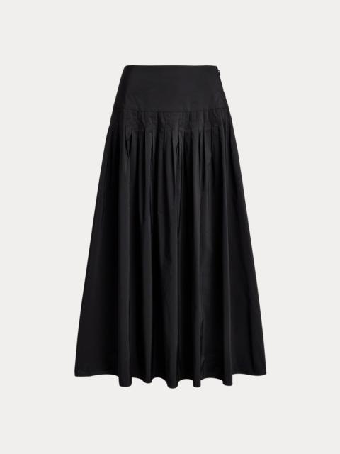 Polo Ralph Lauren Pleated Taffeta Maxi Skirt
