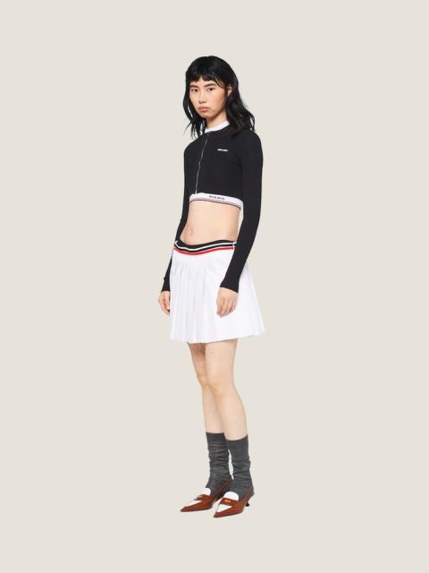 Miu Miu Poplin skirt