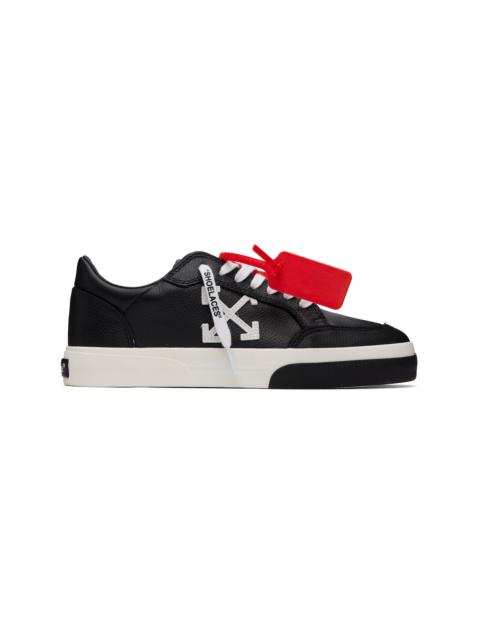 Off-White Black Vulcanized Low Calf Sneakers