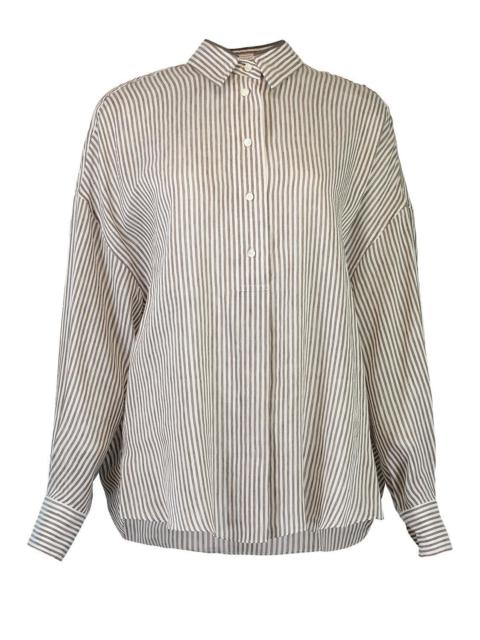 Brunello Cucinelli Pinstripe Blouse