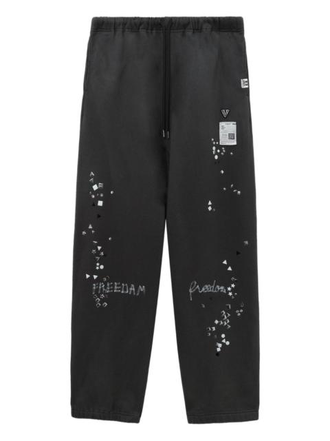 Maison MIHARAYASUHIRO embellished track pants