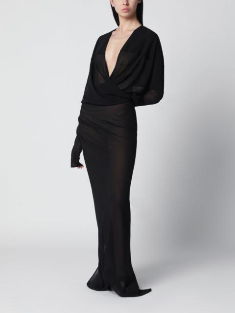 entire studios Long semi-sheer black dress