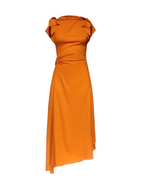 Victoria Beckham DRAPE SLEEVE MIDI DRESS