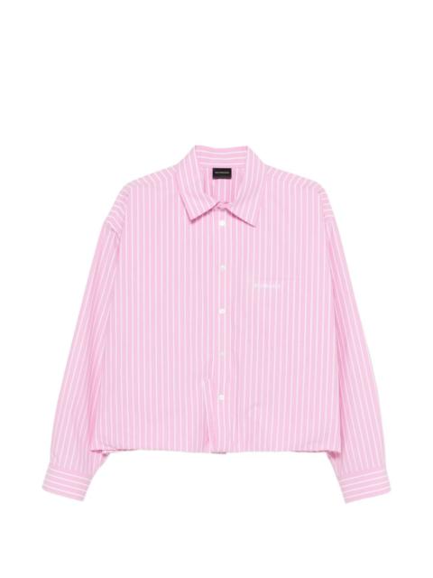 BALENCIAGA striped-pattern shirt