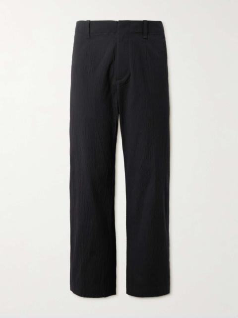 rag & bone Shift Slim-Fit Straight-Leg Stretch-Cotton Seersucker Suit Trousers