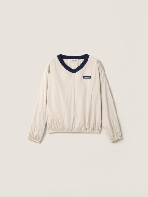 Miu Miu Technical pongé sweatshirt