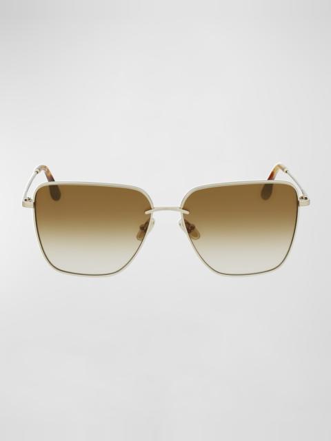 Victoria Beckham Groove Square Metal Sungalsses