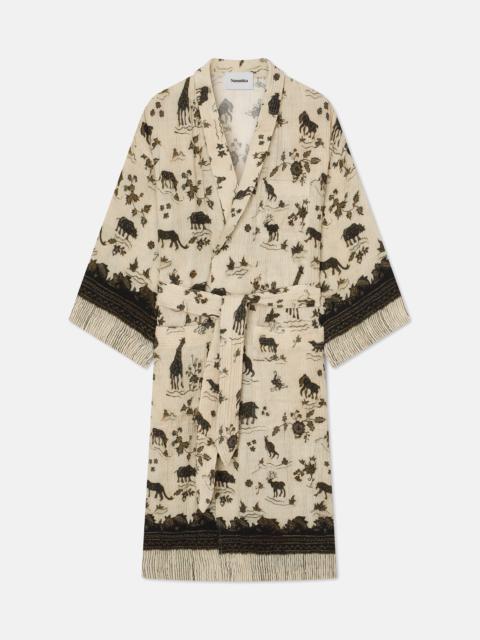 Nanushka Story-Print Kimono