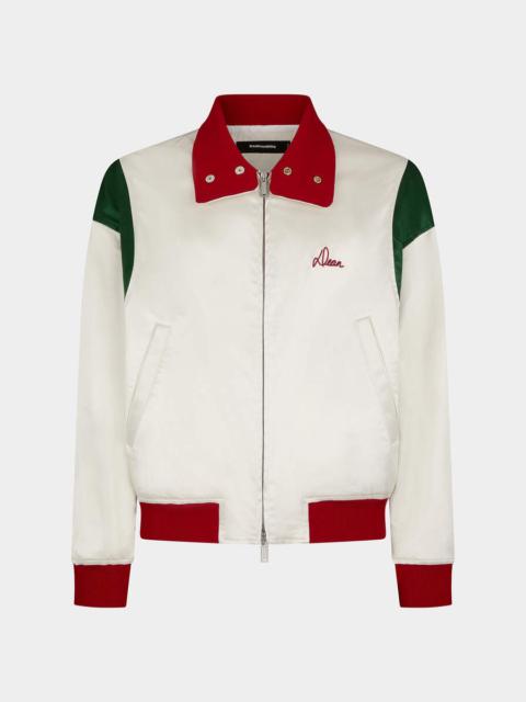 BOWLING SATIN BOMBER