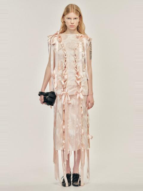 Simone Rocha Unraveling Ribbon Brocade Top