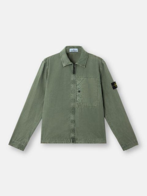 Stone Island 1200032 BRUSHED ORGANIC COTTON CANVAS 'OLD' EFFECT