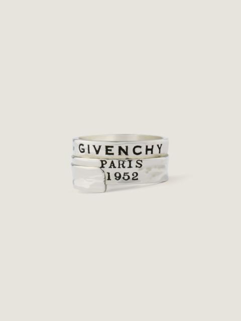 Givenchy GIVENCHY TAPE RING IN METAL AND ENAMEL