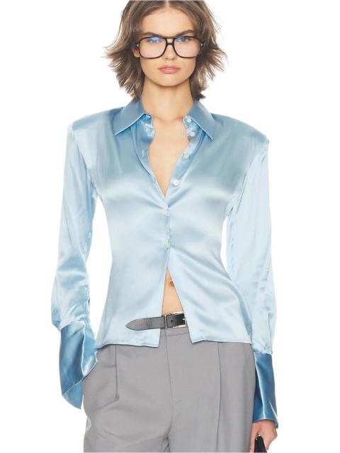HELSA The Silk Charmeuse Shirt