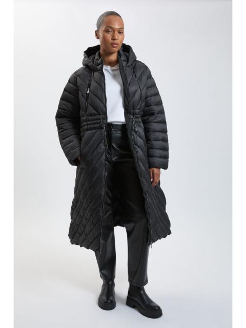 KAREN MILLEN Plus Size Lightweight Knee Length Packable Coat