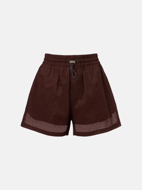 Plan C Cotton organza shorts