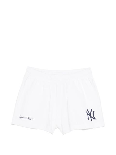 Sporty & Rich Sporty & Rich Lucy Print-detail Shorts