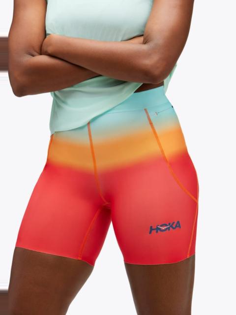 HOKA Women's Novafly 6" Knit Short in Cloudless Ombre