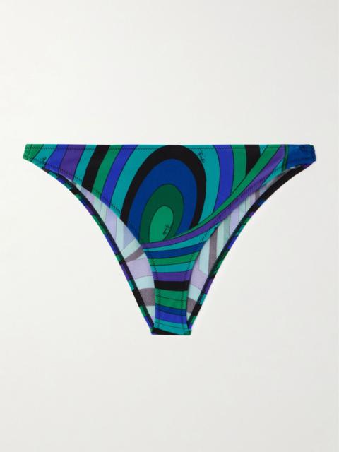 PUCCI Iride Baby printed bikini briefs Blue