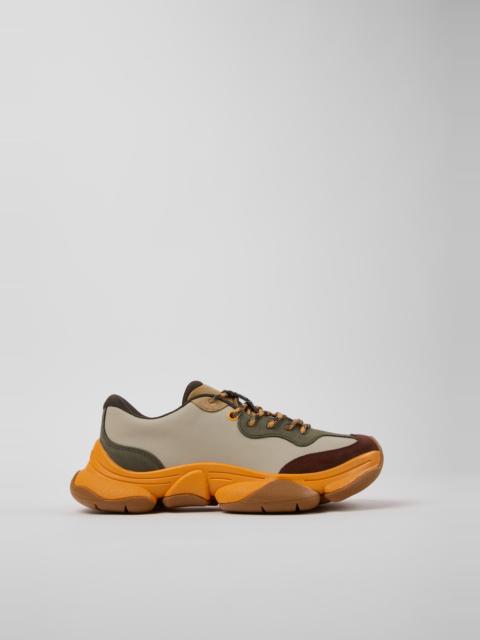 CAMPER Twins Multicolor Leather and Nubuck Sneakers for Women.