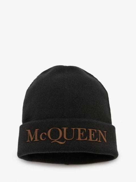 Alexander McQueen Mcqueen Wool Beanie in Khaki