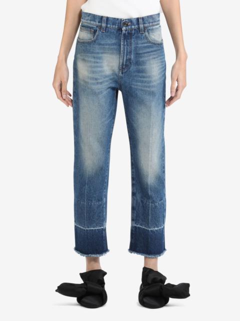 N°21 CROPPED STRAIGHT-LEG JEANS