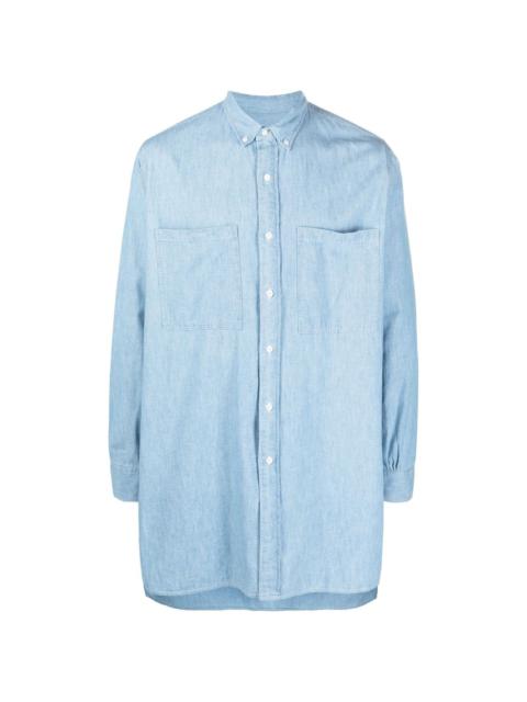 Denim Family button-collar shirt