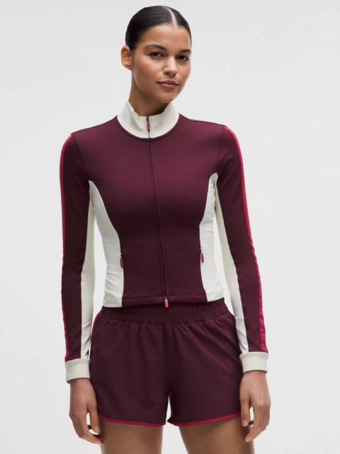 lululemon Striped Slim-Fit Track Jacket