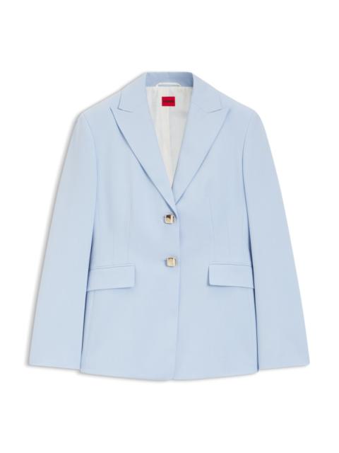 HUGO REGULAR-FIT BLAZER WITH GOLD-TONE BUTTONS