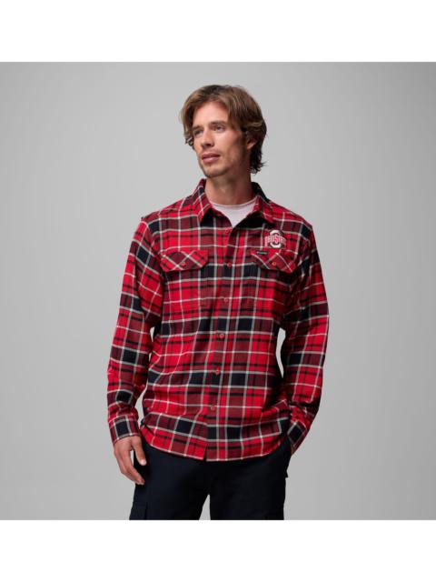 Columbia Men's Collegiate Flare Gun Flannel Long Sleeve Shirt - Ohio State