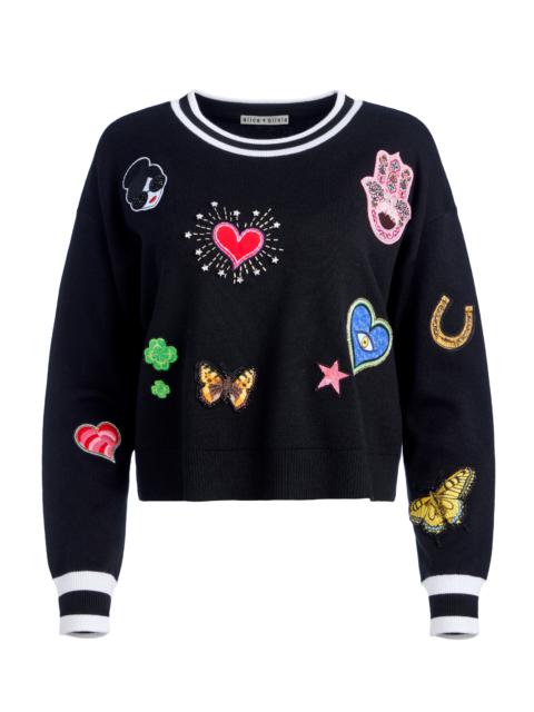 GLEESON STACEFACE PATCH PULLOVER