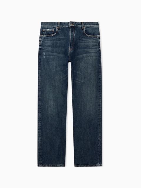 EMPORIO ARMANI FIVE-POCKET JEANS REGULAR FIT WITH STONE WASH