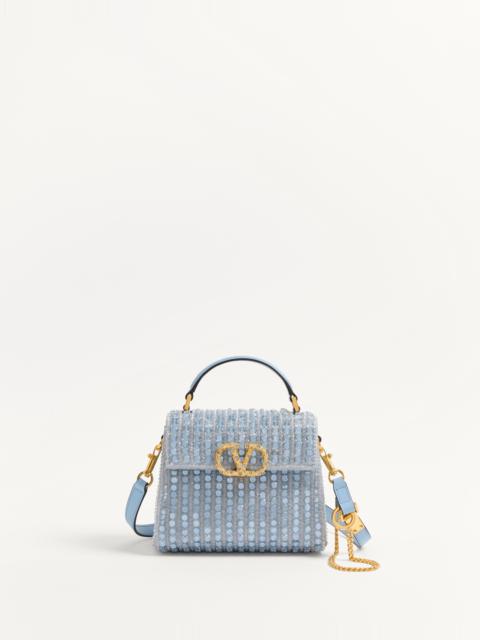 Valentino VALENTINO GARAVANI VSLING MINI EMBROIDERED HANDBAG WITH JEWEL LOGO