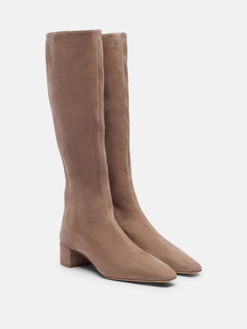 AQUAZZURA Saint Honoré 35 suede knee-high boots