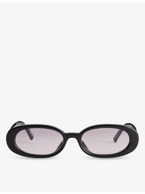 Le Specs Outta Love Oval-Frame Ecozen Sunglasses