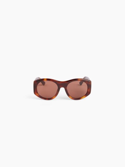 NINA RICCI Full Moon round shiny havana Sunglasses
