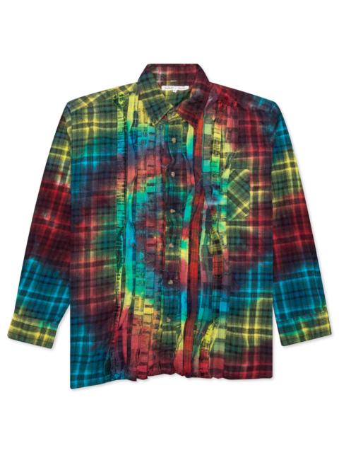 NEEDLES NEEDLES TIE DYE RIBBON SHIRT - ASSORTED