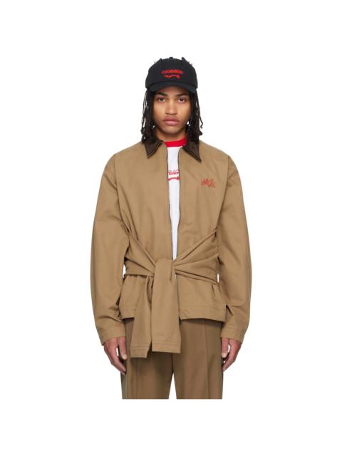 CHARLES JEFFREY LOVERBOY Tan Hug Jacket