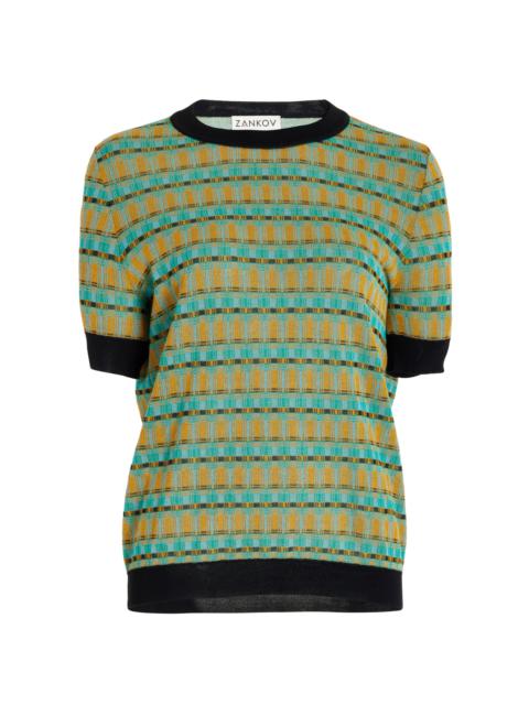 ZANKOV Leo Digital Jacquard Cotton Top multi
