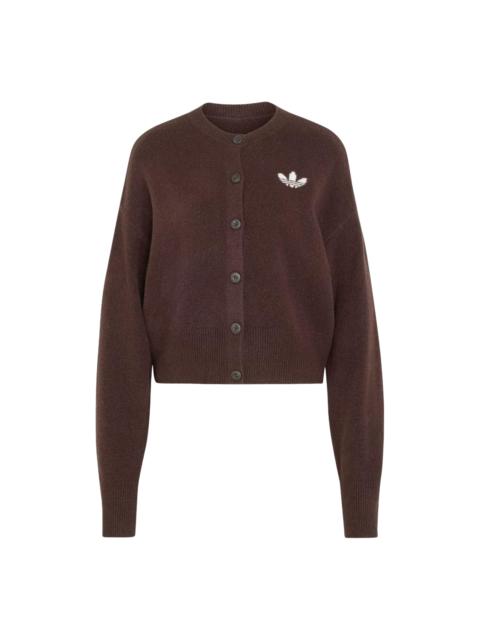 adidas (WMNS) adidas Essentials Knit Cardigan Asia Sizing 'Aurora Coffee' IA4455