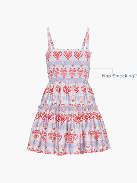 Hill House Home The Seraphina Mini Nap Dress - Poppy Damask Stripe