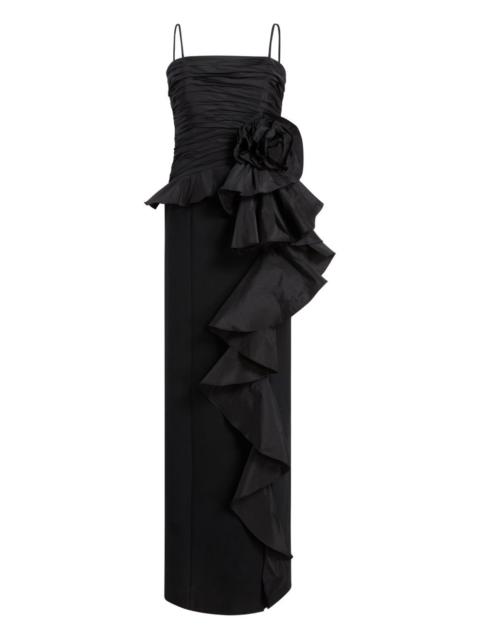Cinq à Sept Liora ruffled floral gown