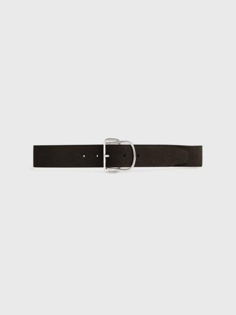 Totême Swirl suede belt pepper
