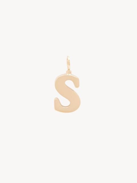 Chloé ALPHABET LETTER S CHARM IN BRASS